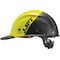 Dax Hard Hats Hard Hat Carbon Fiber Cap Brim 50-50 (Yellow/Black) HDC50C-19HC - alternate 3